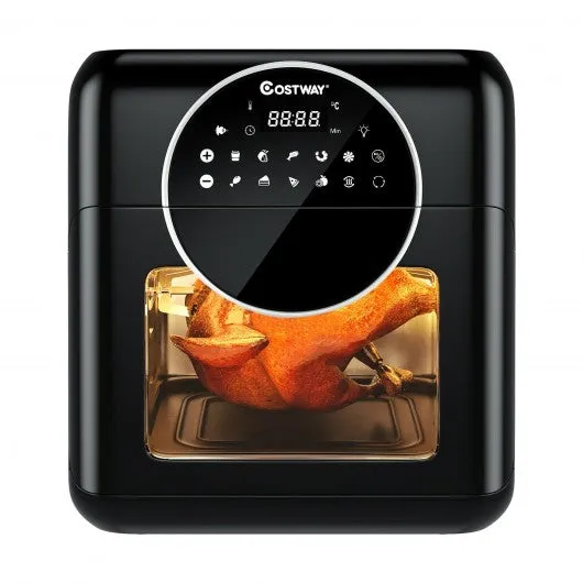 10.6QT 8-in-1 Air Fryer  Digital Toaster Oven Rotisserie with Accessories