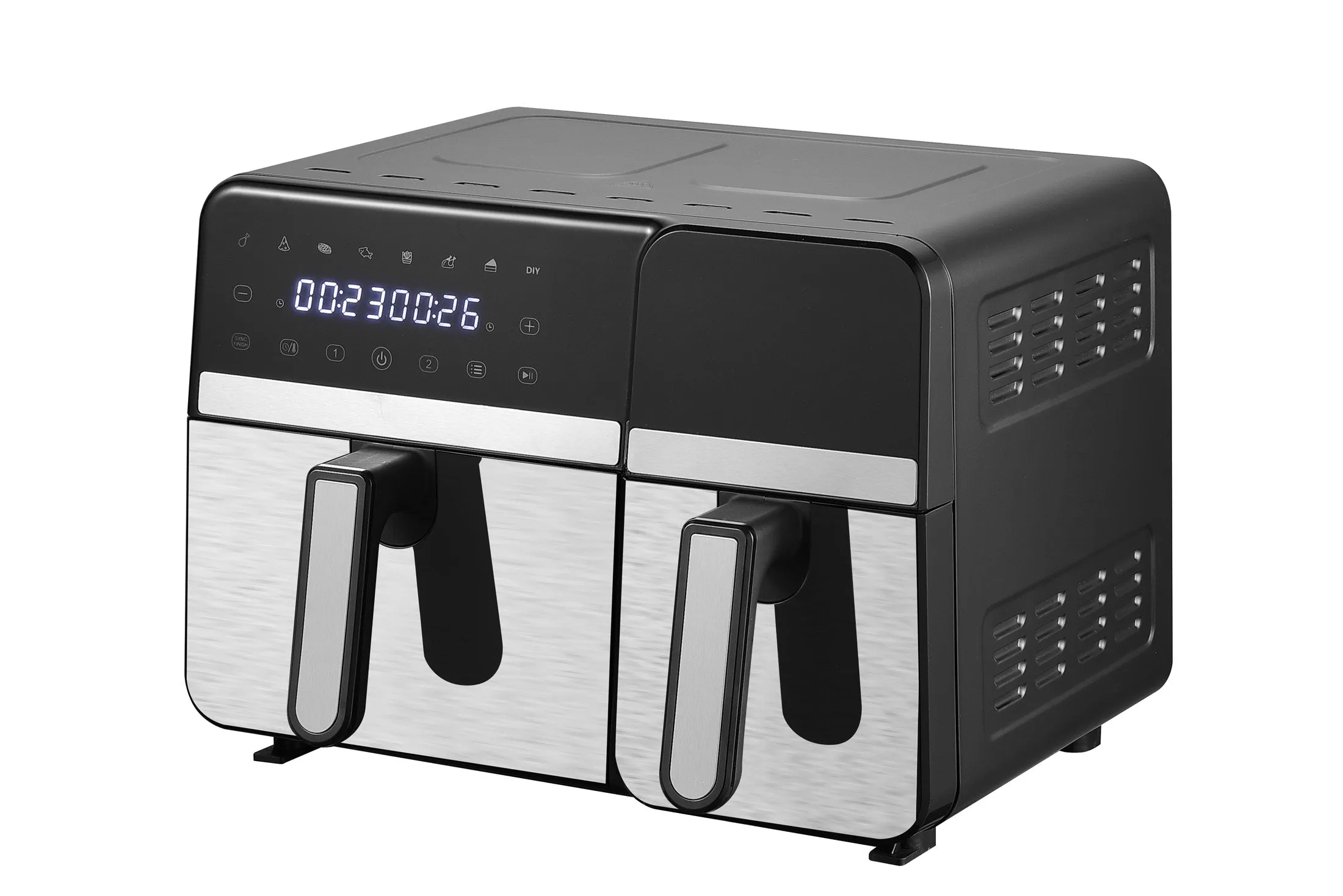 10L Digital Dual Zone Air Fryer w/ Dual Temperature Control