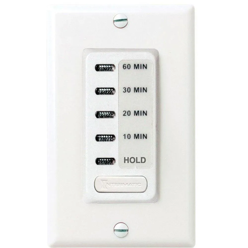 15-Amp 60-Minutes Countdown In-Wall Preset Timer Switch White