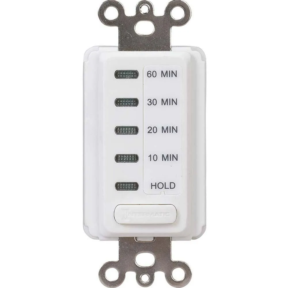 15-Amp 60-Minutes Countdown In-Wall Preset Timer Switch White