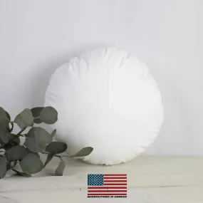 15" | Round Pillows Insert | Indoor Outdoor Hypoallergenic Polyester Pillow Insert | Quality Insert | Round Pillow Form | Round Pillow