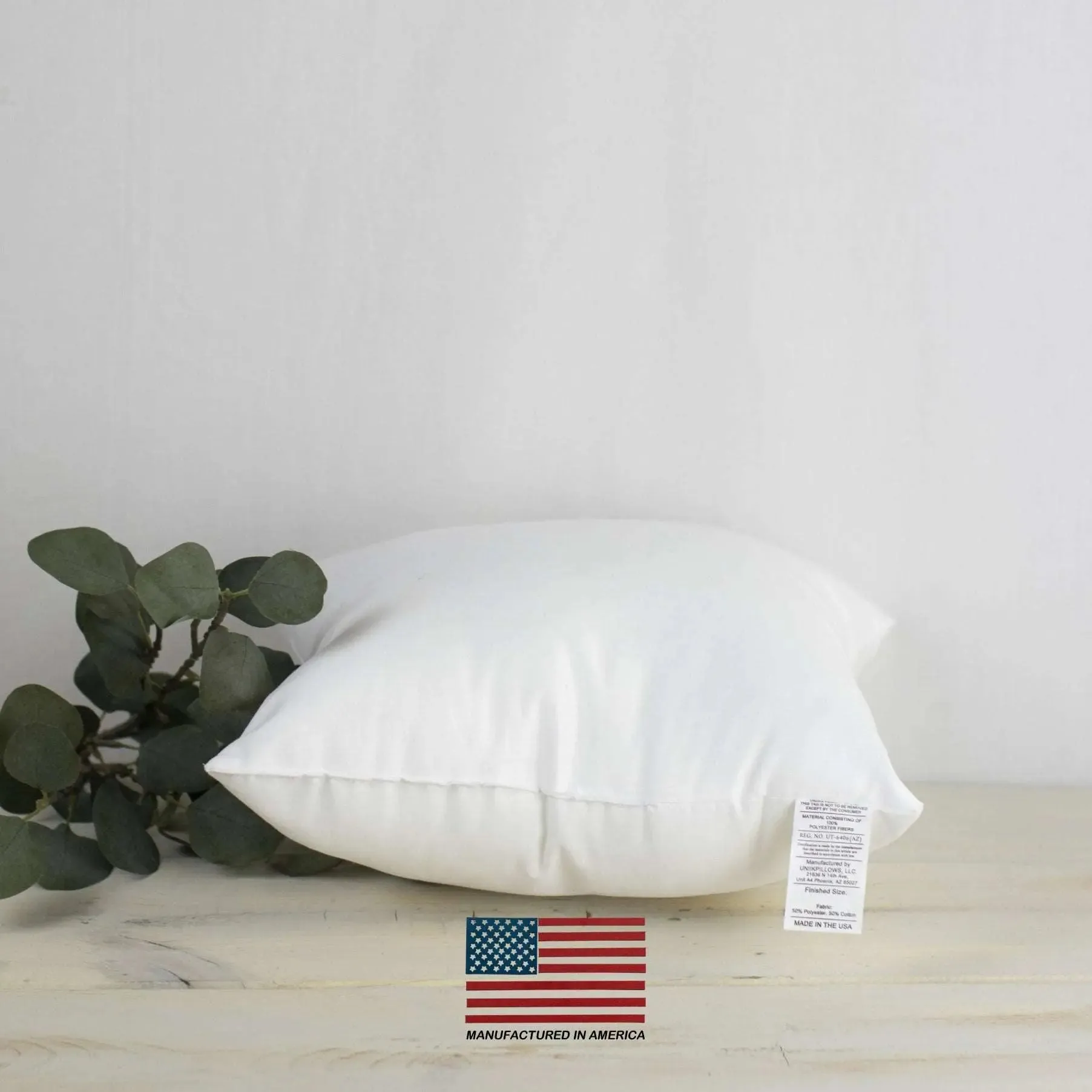 15x15 | Indoor Outdoor Hypoallergenic Polyester Pillow Insert | Quality Insert | Pillow Inners | Throw Pillow Insert | Square Pillow Inserts