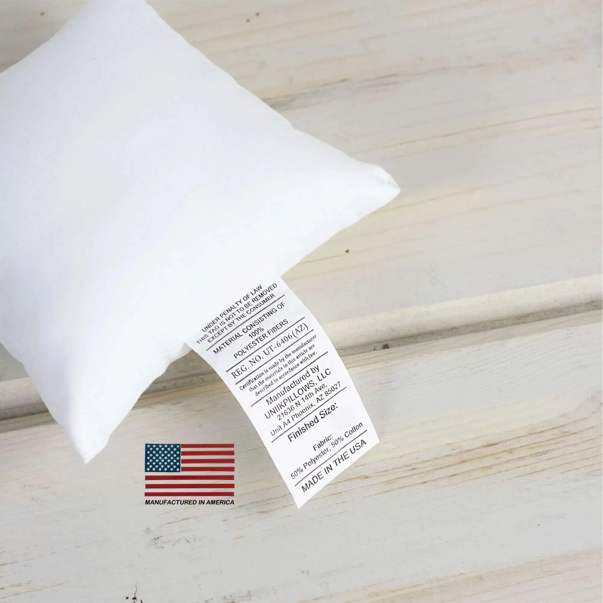 15x15 | Indoor Outdoor Hypoallergenic Polyester Pillow Insert | Quality Insert | Pillow Inners | Throw Pillow Insert | Square Pillow Inserts