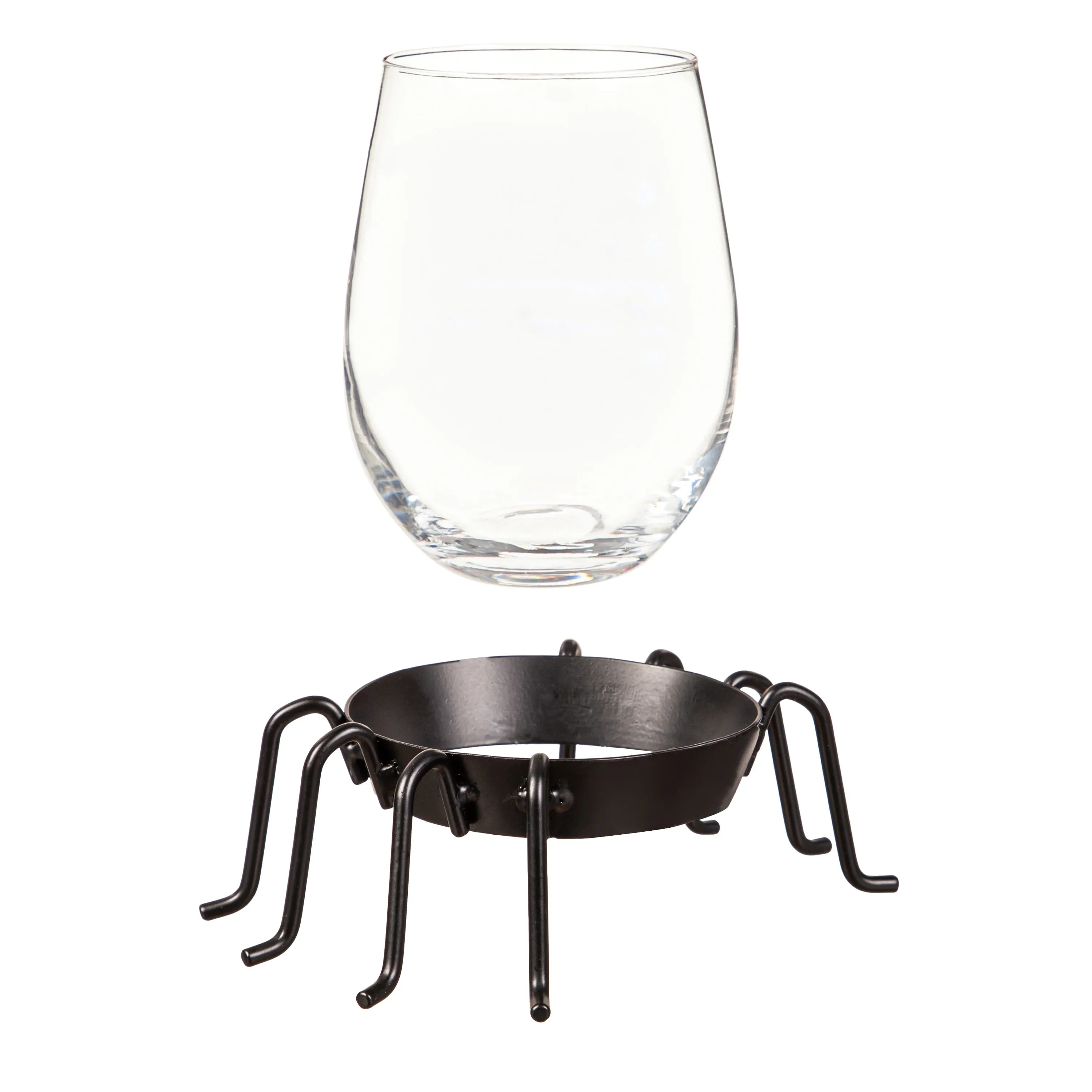 17oz Stemless Glass w/ Spider Cup Holder and Gift Box