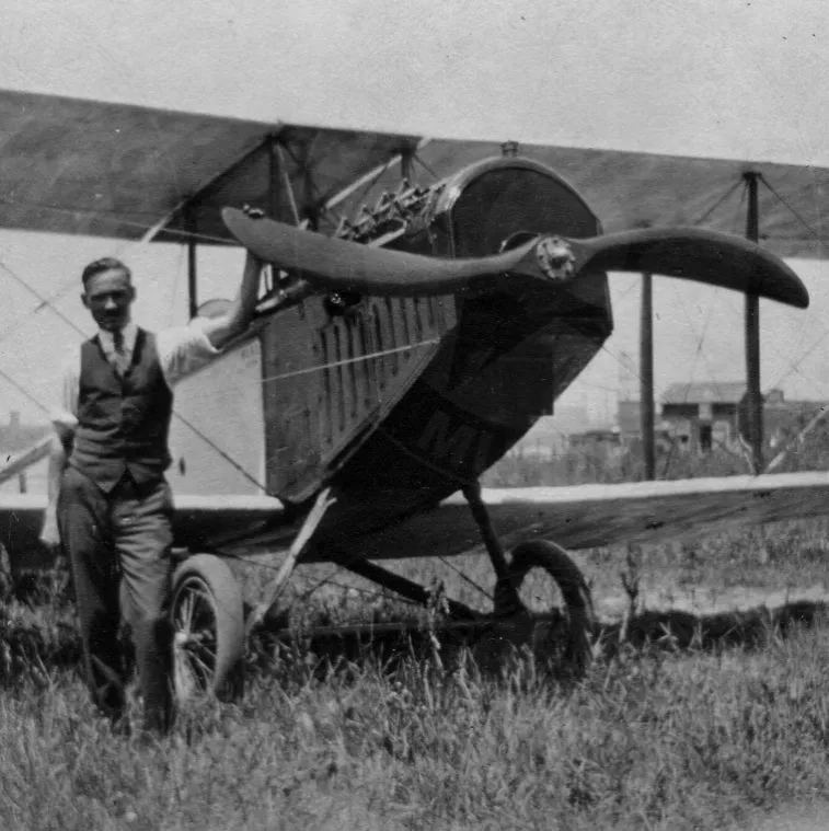 1916 Curtiss Jenny JN4C Canuck WWI Paragon Scimitar Wooden Airplane Propeller