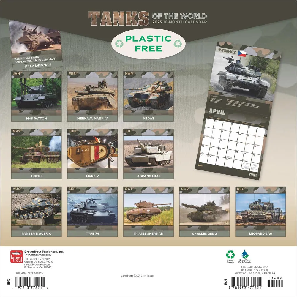 2025 Tanks of the World Wall Calendar (Online Exclusive)