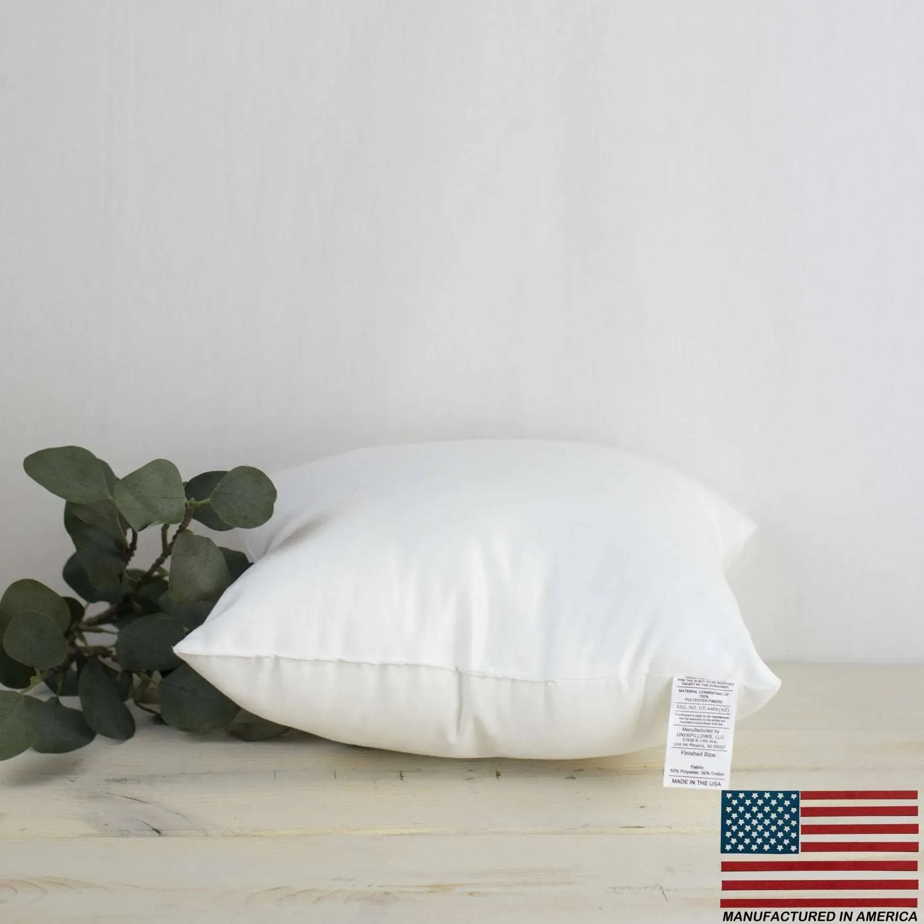 24x24 | Square Angel Hair Insert | Indoor Outdoor Down Alternative Hypoallergenic Pillow Insert | Quality Insert | Premium Insert