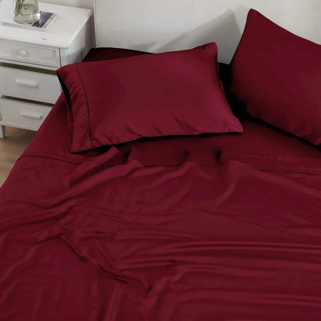 300 Thread Count Modal From Beechwood Solid Deep Pocket Bed Sheet Set