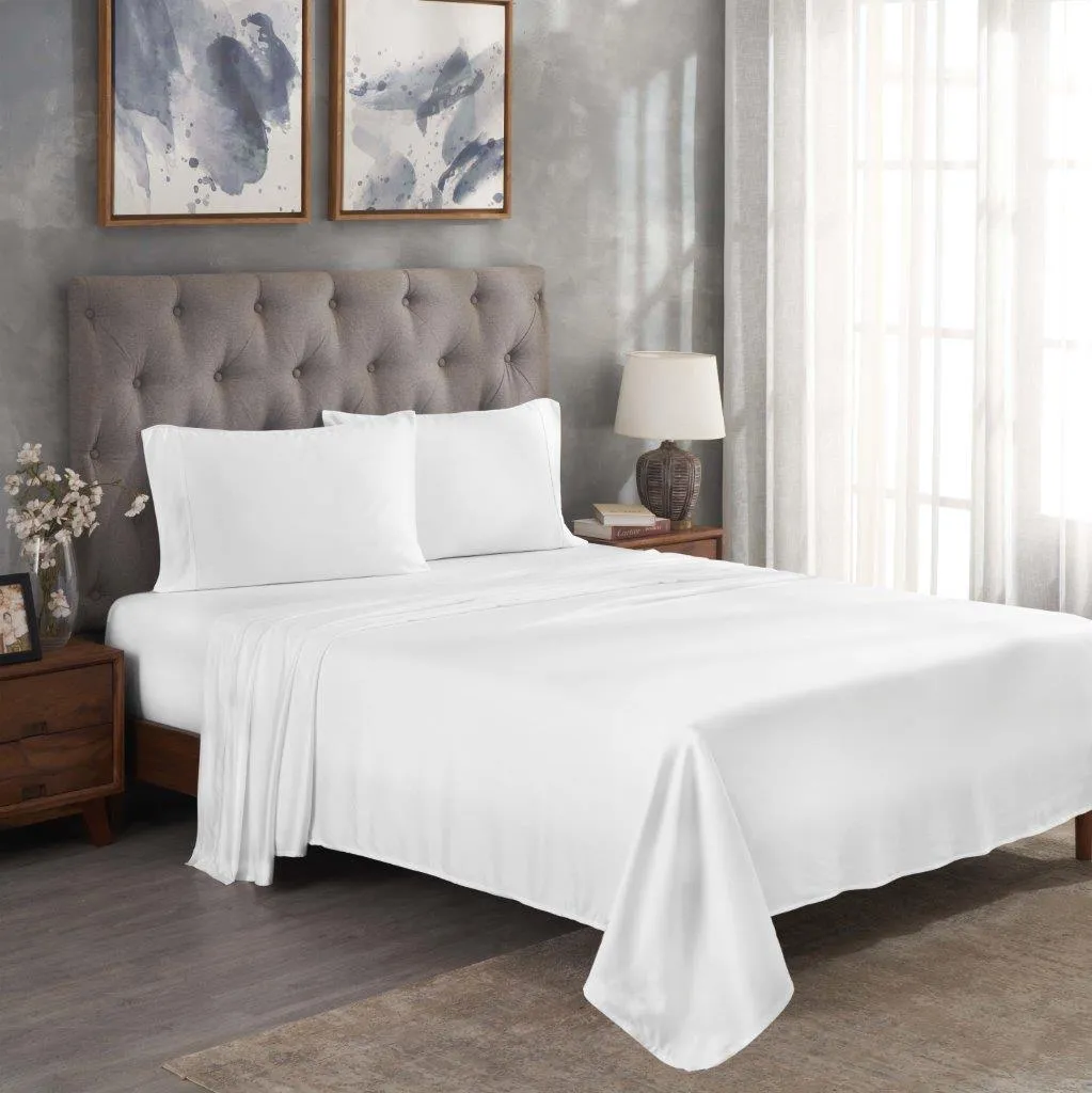 300 Thread Count Modal From Beechwood Solid Deep Pocket Bed Sheet Set