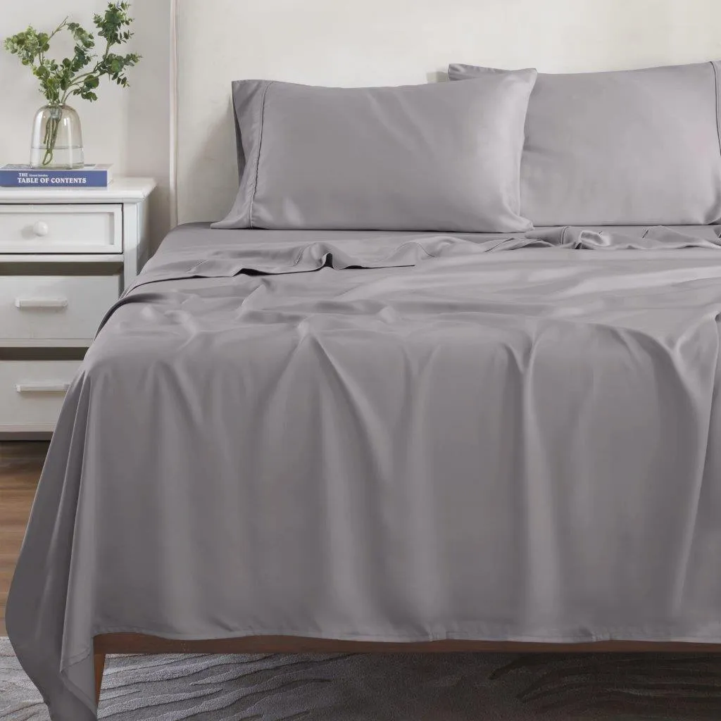 300 Thread Count Modal From Beechwood Solid Deep Pocket Bed Sheet Set