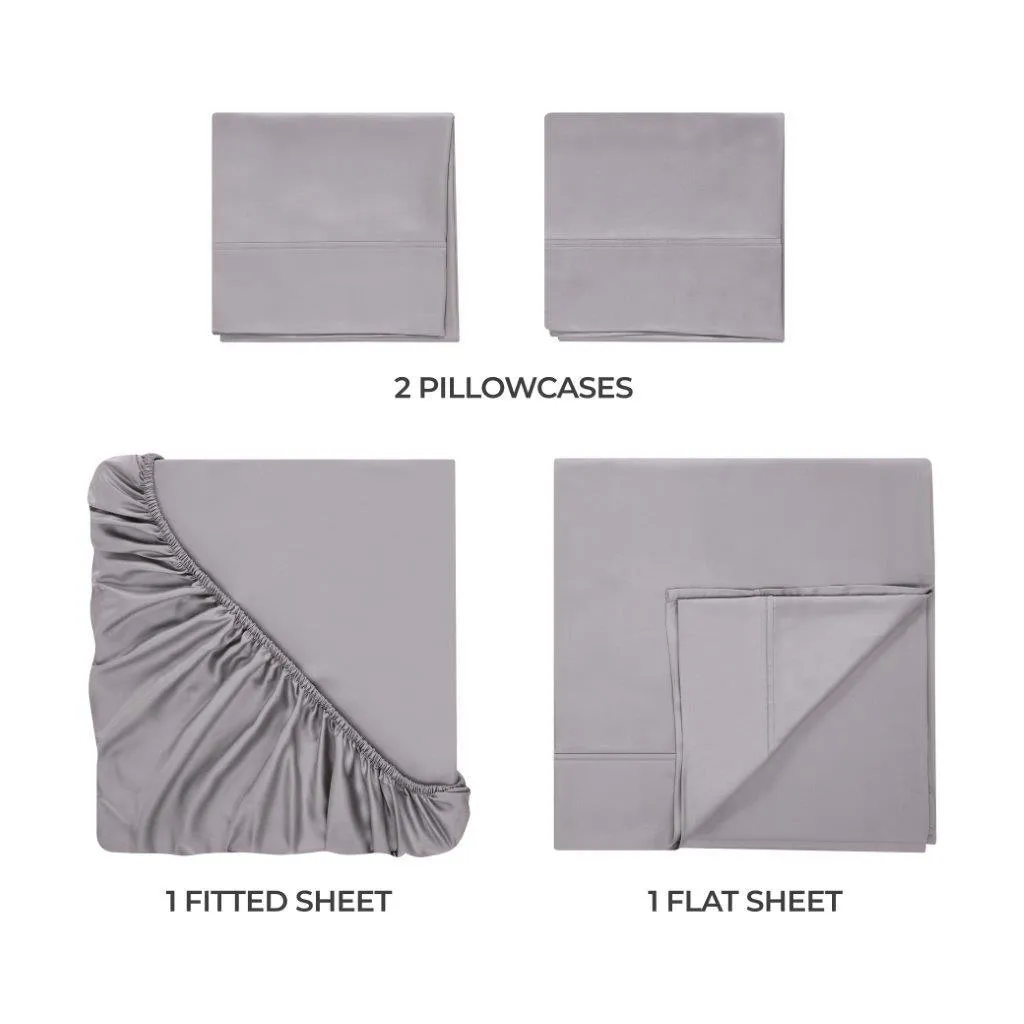 300 Thread Count Modal From Beechwood Solid Deep Pocket Bed Sheet Set