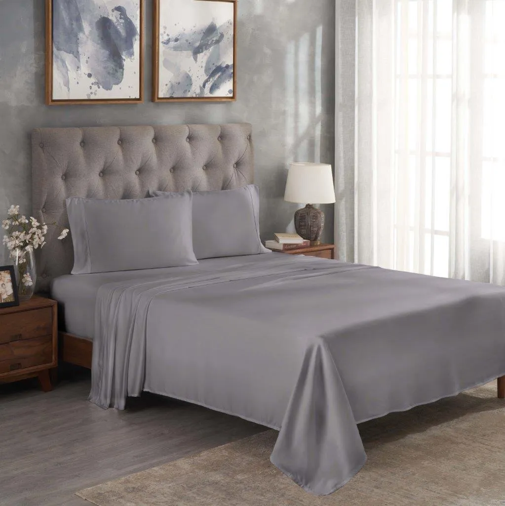 300 Thread Count Modal From Beechwood Solid Deep Pocket Bed Sheet Set