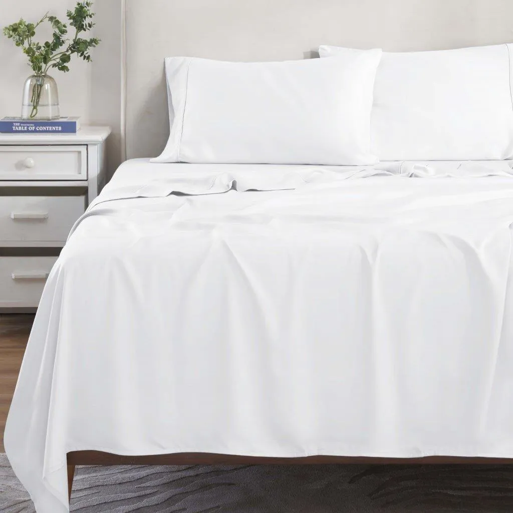 300 Thread Count Modal From Beechwood Solid Deep Pocket Bed Sheet Set