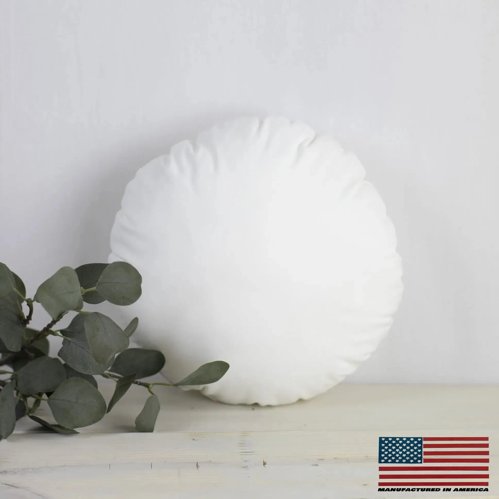 36" | Round Angel Hair Insert | Indoor Outdoor Down Alternative Hypoallergenic Pillow Insert | Quality Insert | Premium Insert