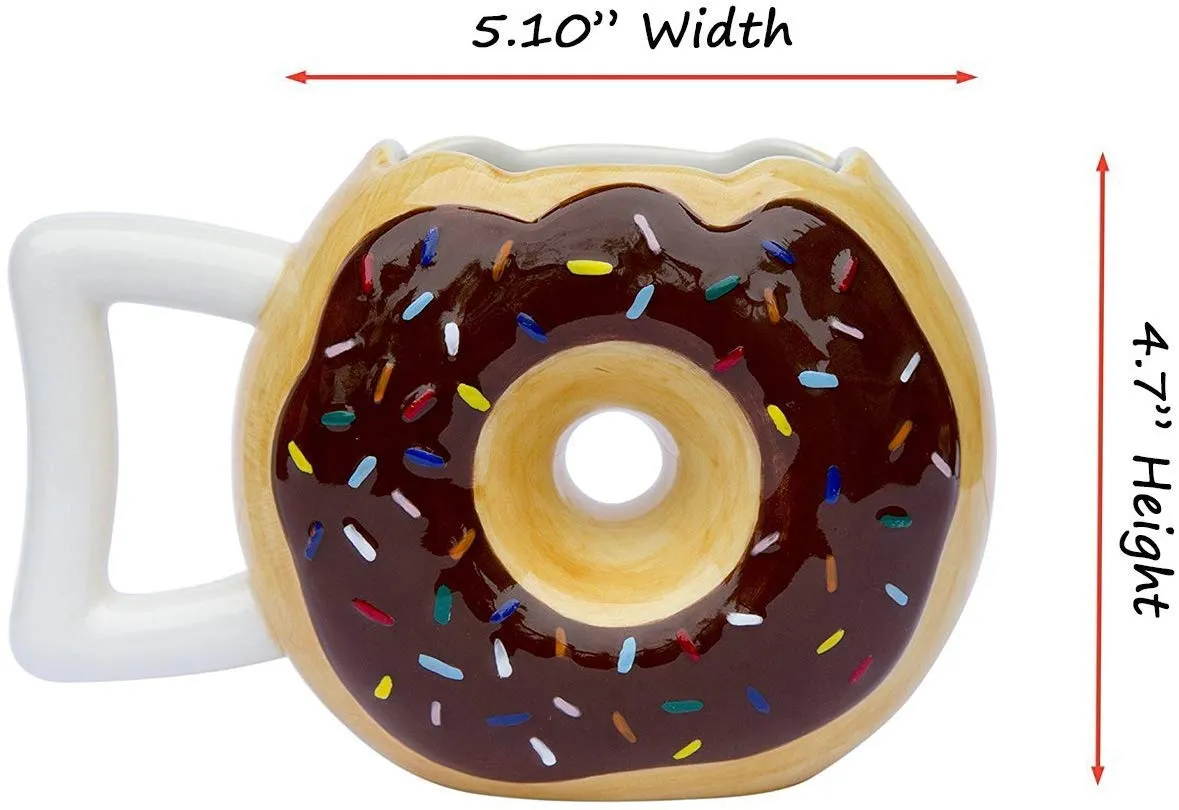 3D DOUGHNUT COFFEE & TEA MUG 300ML - PACK OF 1