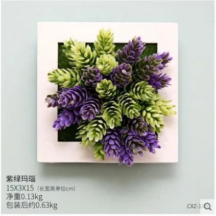 3D Plant Wall Art - Maintenance Free Artificial Plants for Table and Wall Décor