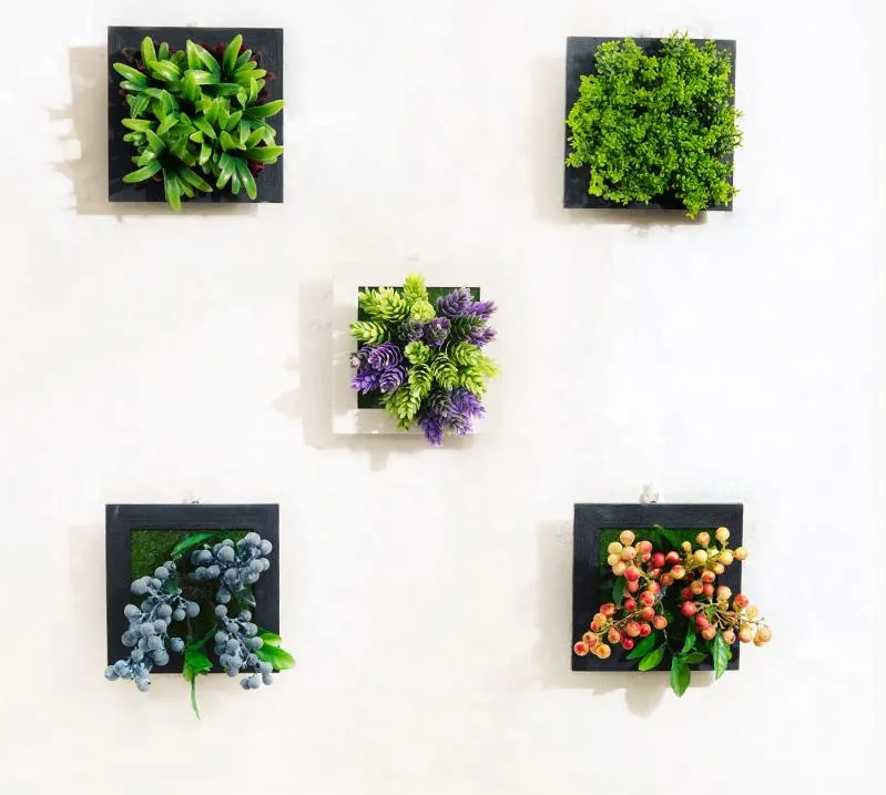 3D Plant Wall Art - Maintenance Free Artificial Plants for Table and Wall Décor