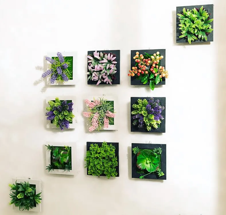 3D Plant Wall Art - Maintenance Free Artificial Plants for Table and Wall Décor