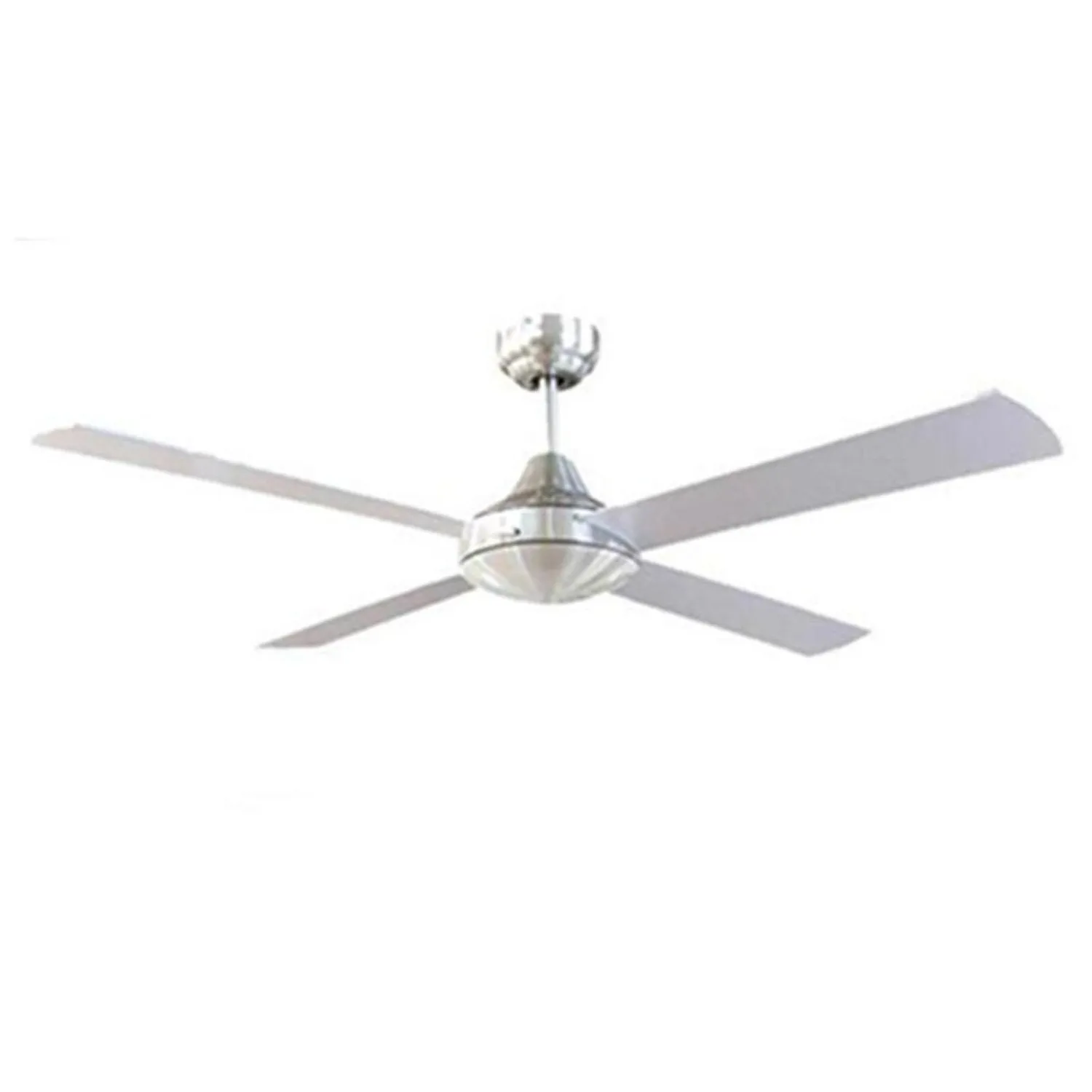 48″  Tempo Plus AC Ceiling Fan White/Brushed Chrome/Black 22270 Brilliant Lighting