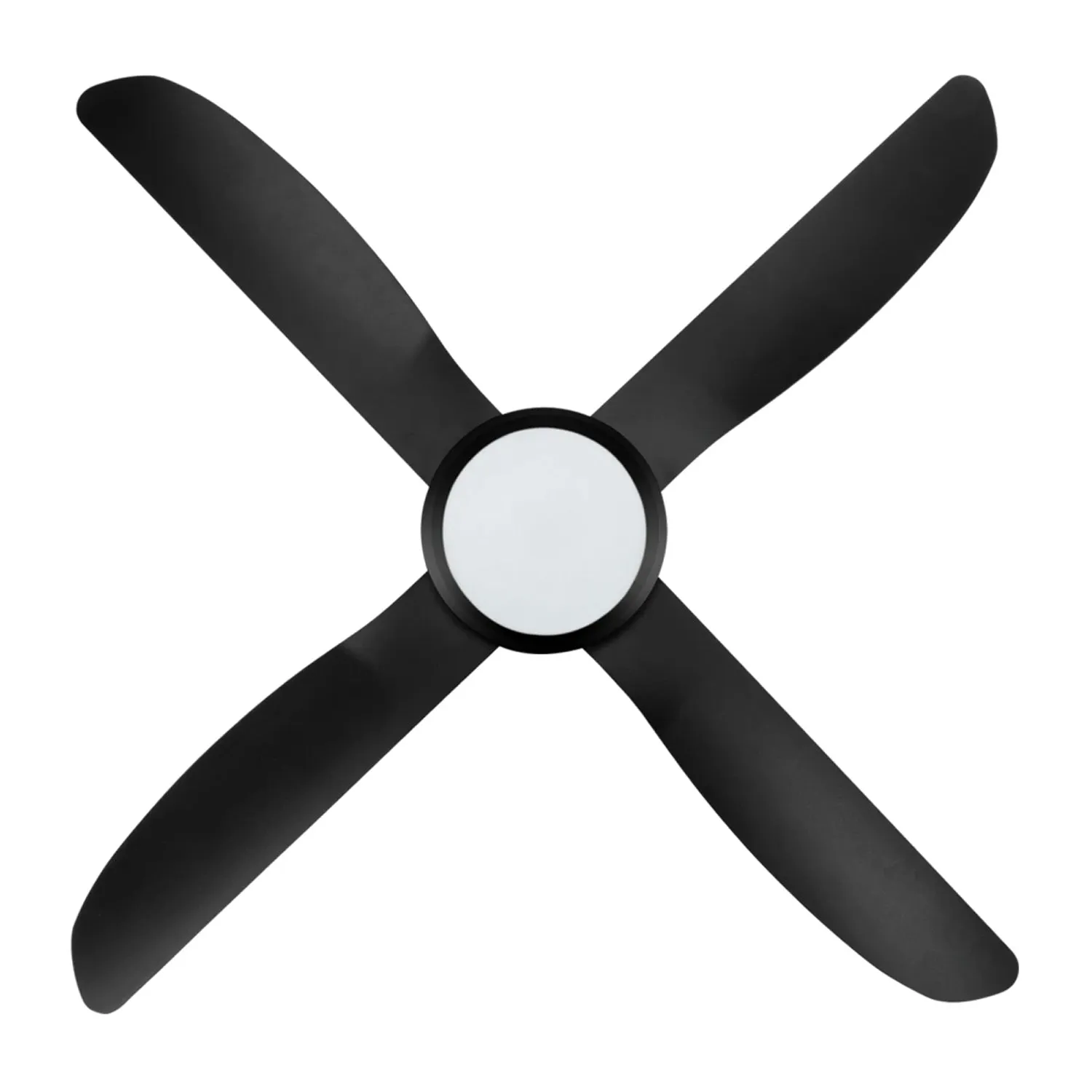 48" Vector II AC Ceiling Fan White, Black  with Light 22291 Brilliant Lighting