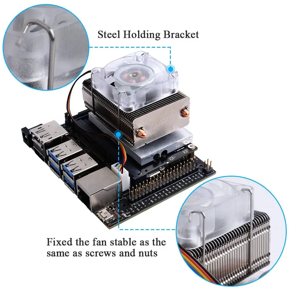 52Pi ICE Tower Cooling Fan w/ RGB for NVIDIA Jetson Nano