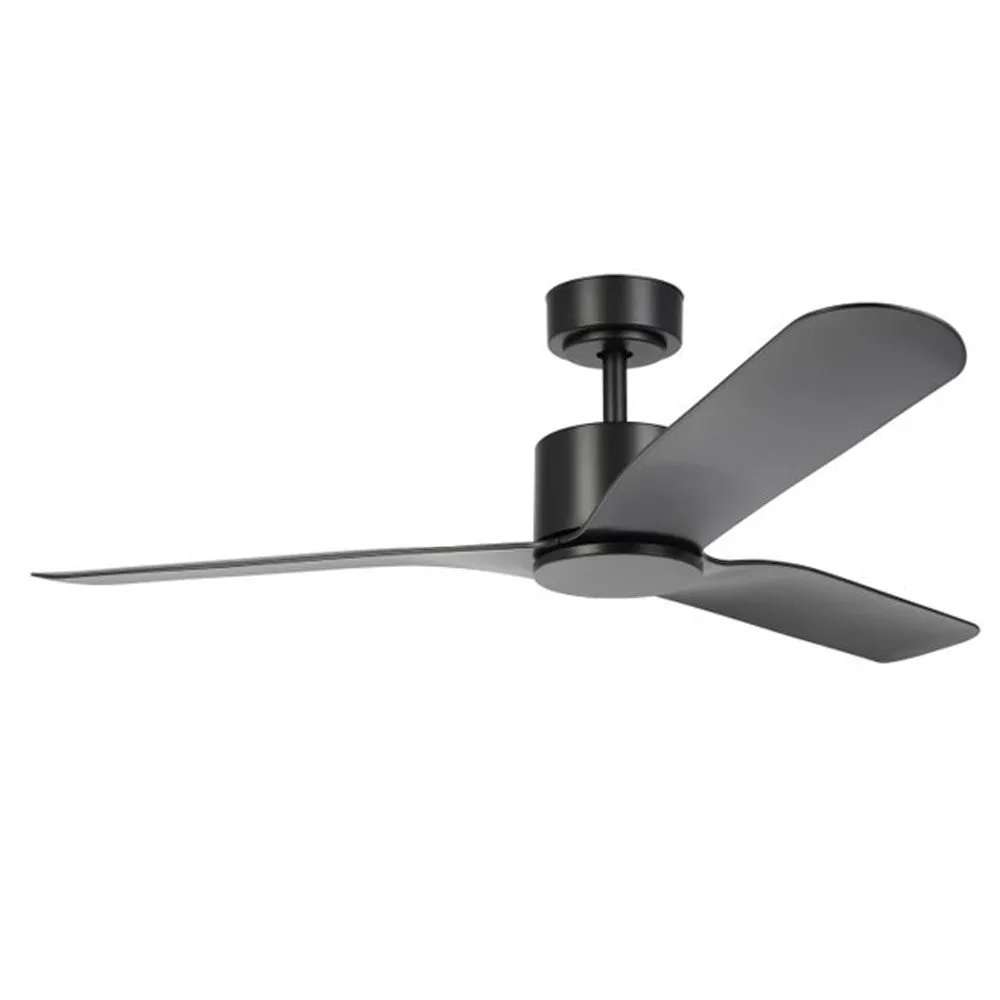 52" Iluka DC Ceiling Fan in Matt White, Matt Black or Black/Wood