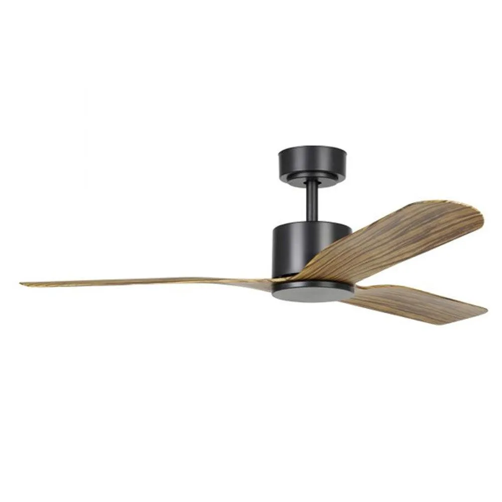 52" Iluka DC Ceiling Fan in Matt White, Matt Black or Black/Wood