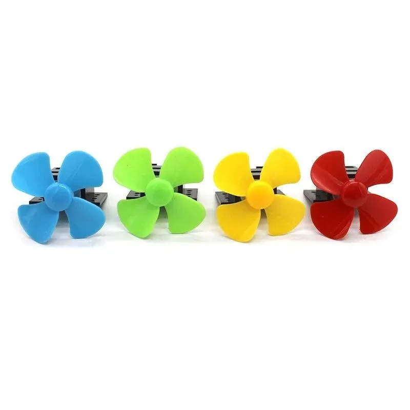 5pcs Micro 130 DC Motor Fan Propeller Set 3V 16500rpm High Speed Moter DIY Wind Boat Fan Boat Car Model Toy Engine