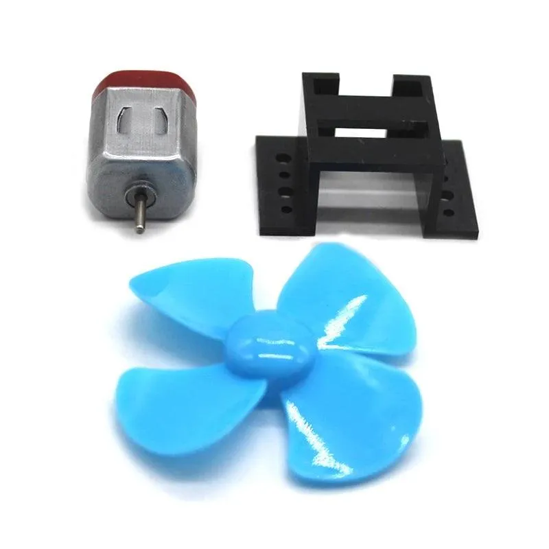 5pcs Micro 130 DC Motor Fan Propeller Set 3V 16500rpm High Speed Moter DIY Wind Boat Fan Boat Car Model Toy Engine