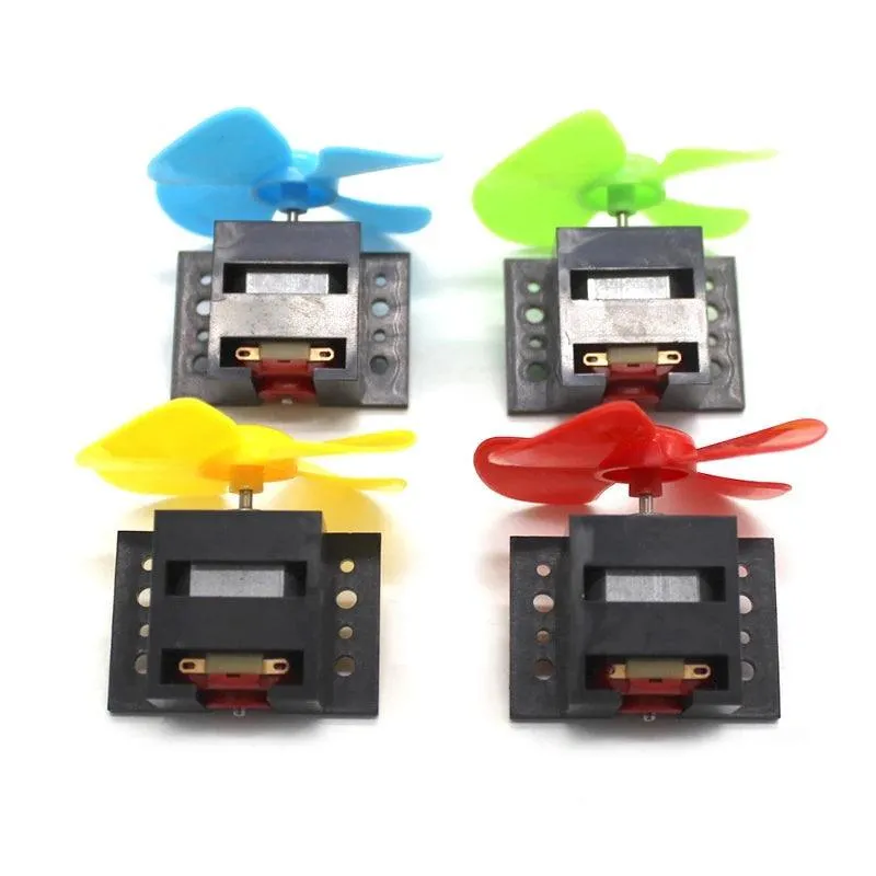 5pcs Micro 130 DC Motor Fan Propeller Set 3V 16500rpm High Speed Moter DIY Wind Boat Fan Boat Car Model Toy Engine