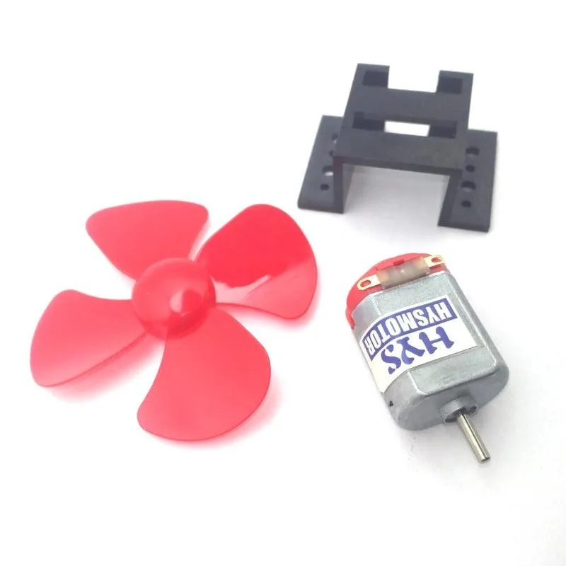 5pcs Micro 130 DC Motor Fan Propeller Set 3V 16500rpm High Speed Moter DIY Wind Boat Fan Boat Car Model Toy Engine