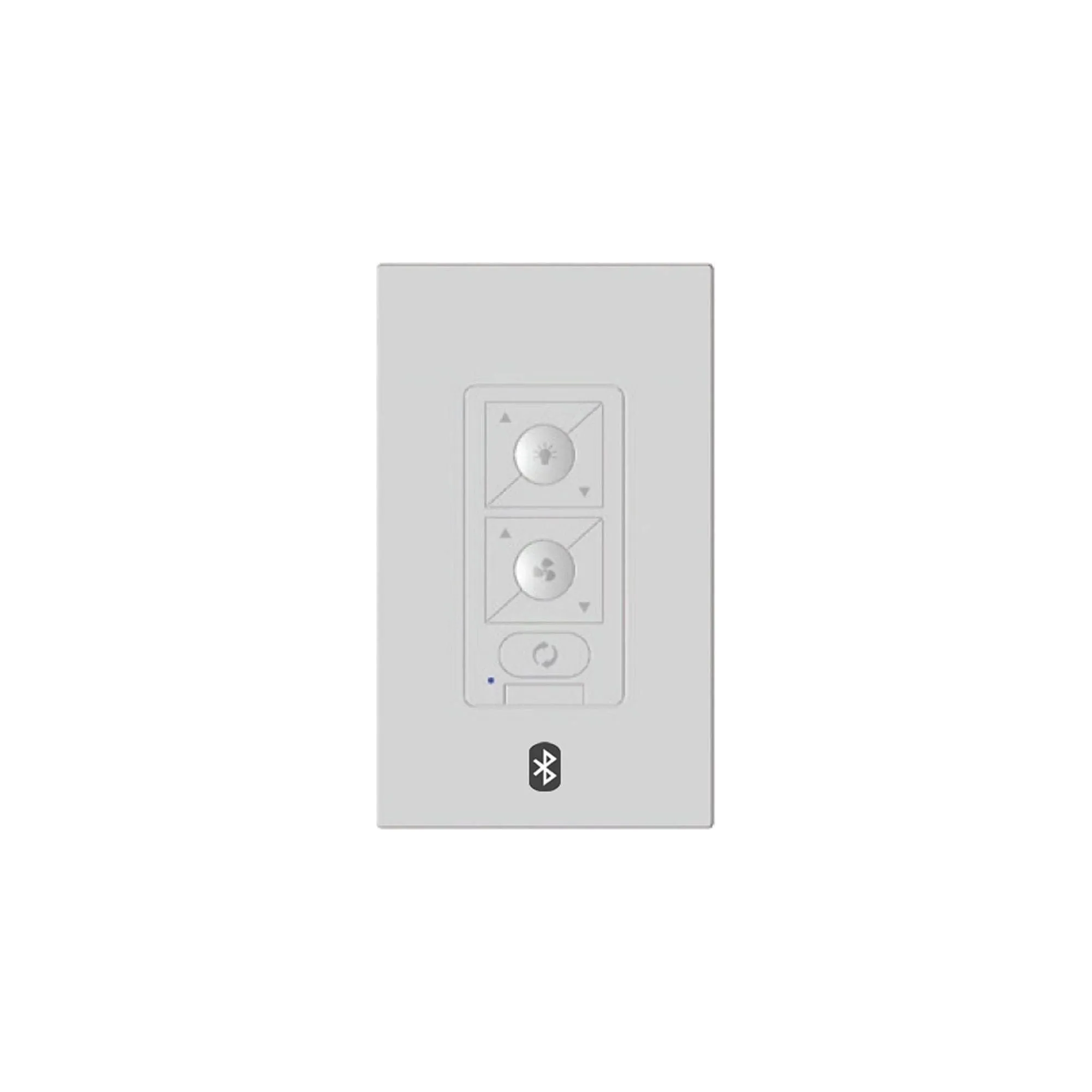 6-Speed Bluetooth Ceiling Fan Wall Control with Single Pole Wallplate