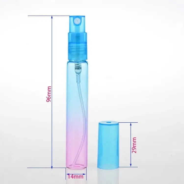 6Colors Mist Perfume Bottles Glass Empty Bottles