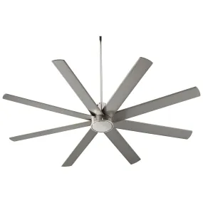 70"Ceiling Fan from the Cosmo Collection in Polished Nickel Finish by Oxygen