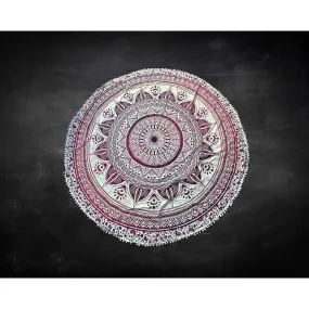 72" Circle Mandala 100% Cotton Tapestry