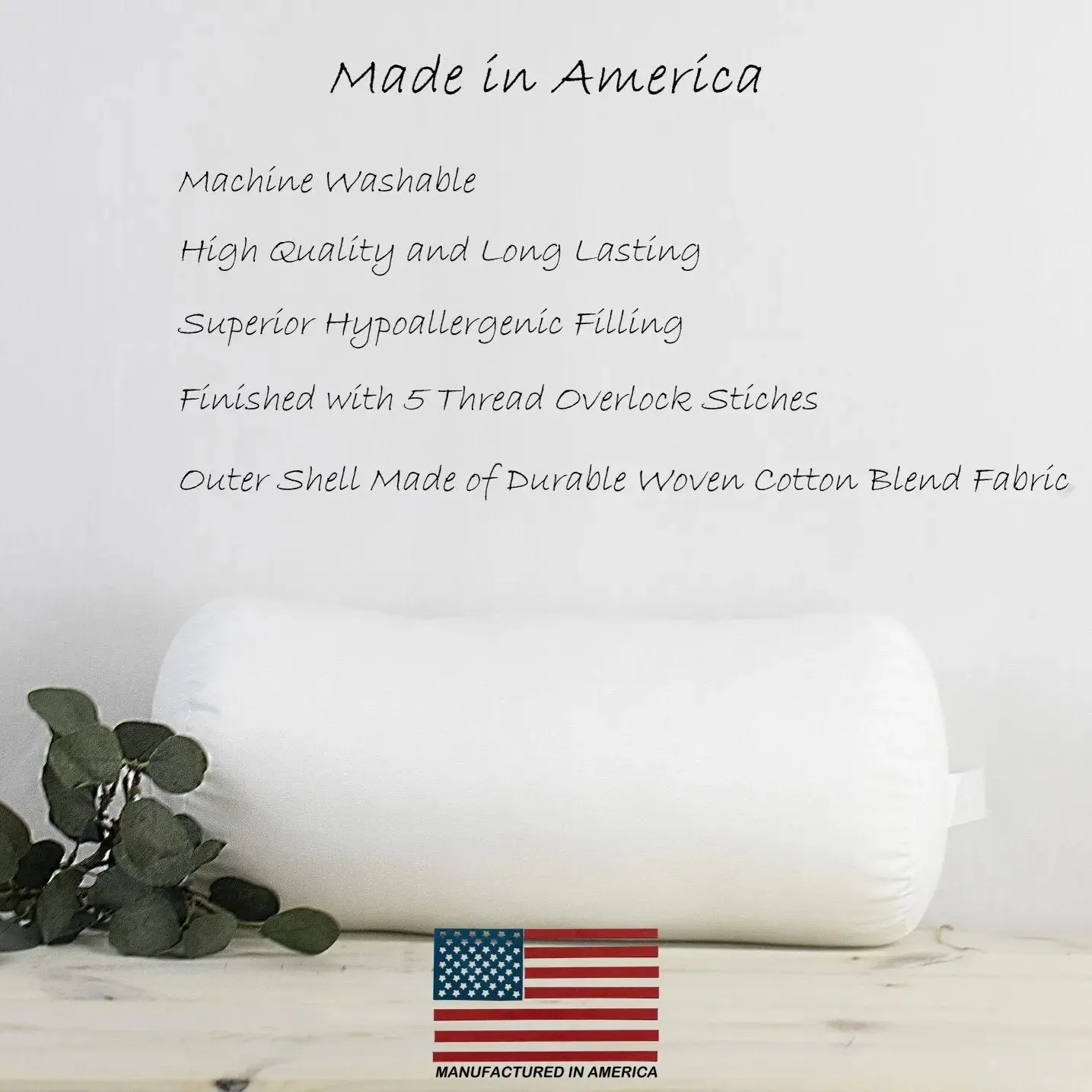 7x32 | Bolster Insert | Indoor Outdoor Hypoallergenic Polyester Fill | Quality Insert | Premium Insert