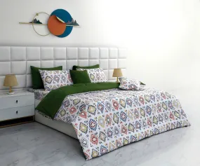 8 PCs Winter Comforter Set-Rainbow Diamond