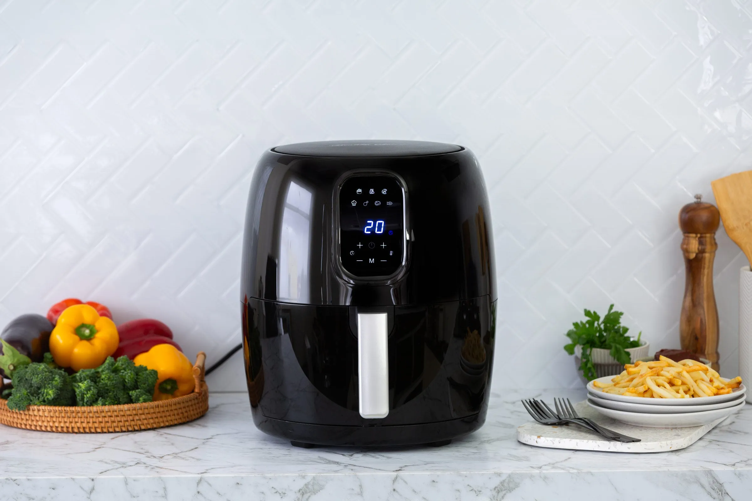 8L Digital Air Fryer w/ 200°C, 7 Cooking Settings, 1700W