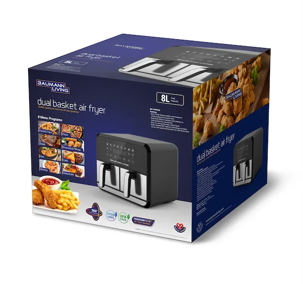 8L Dual Basket Air Fryer