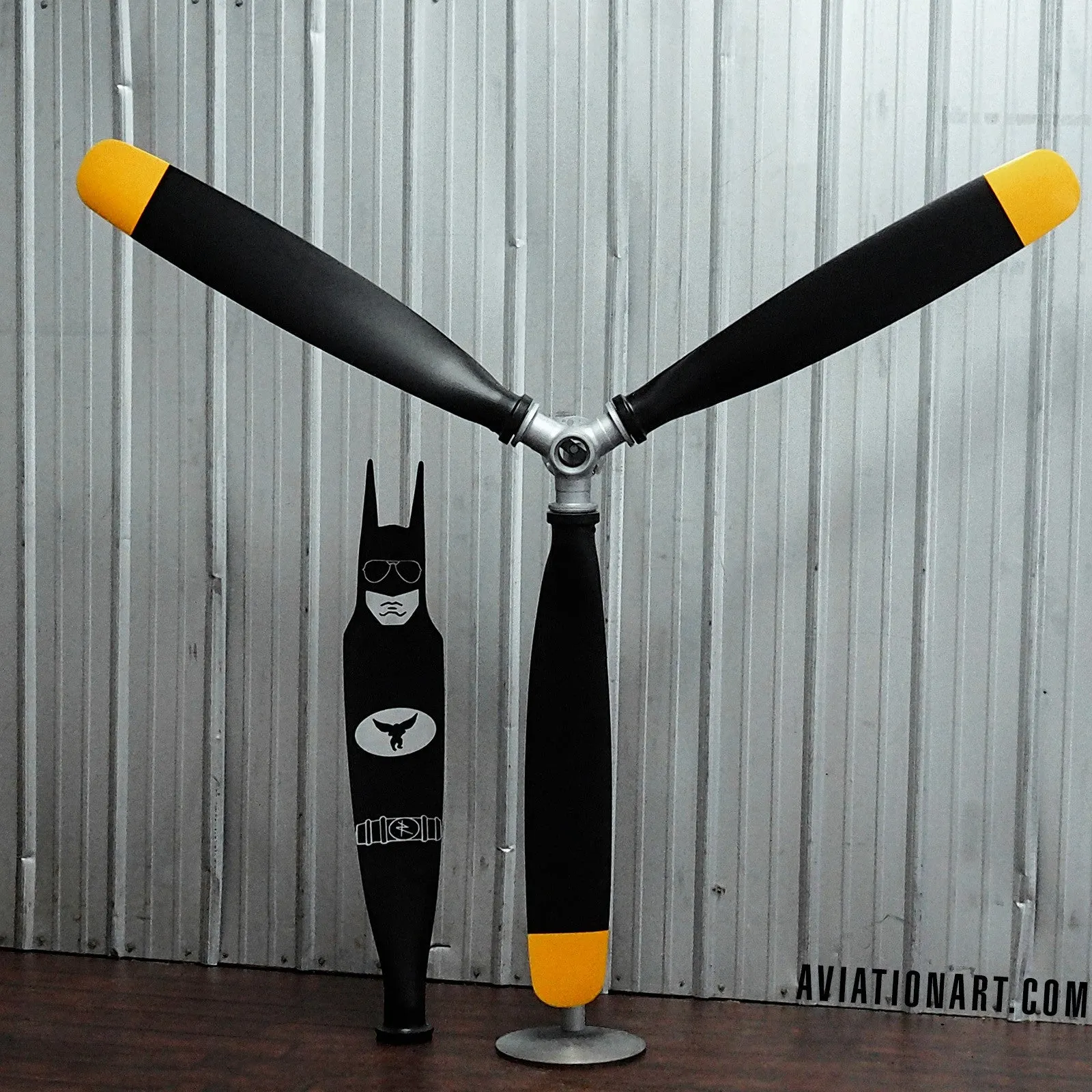 90" 3-Bladed Warbird Mini aviation art Airplane Propeller Blade Display