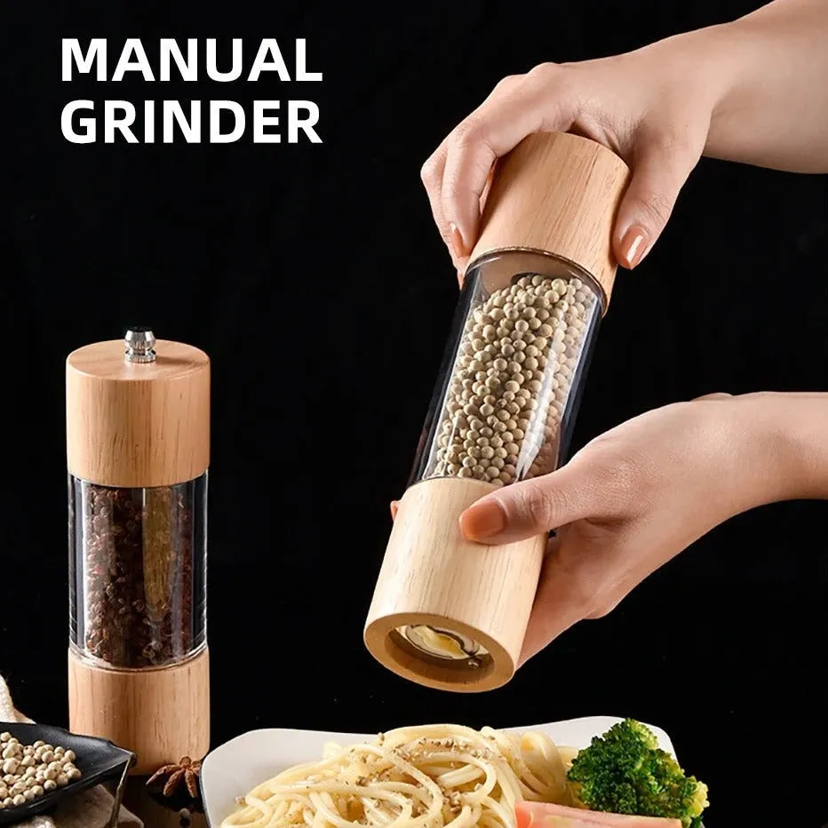 Acrylic Wooden Salt & Pepper Grinder