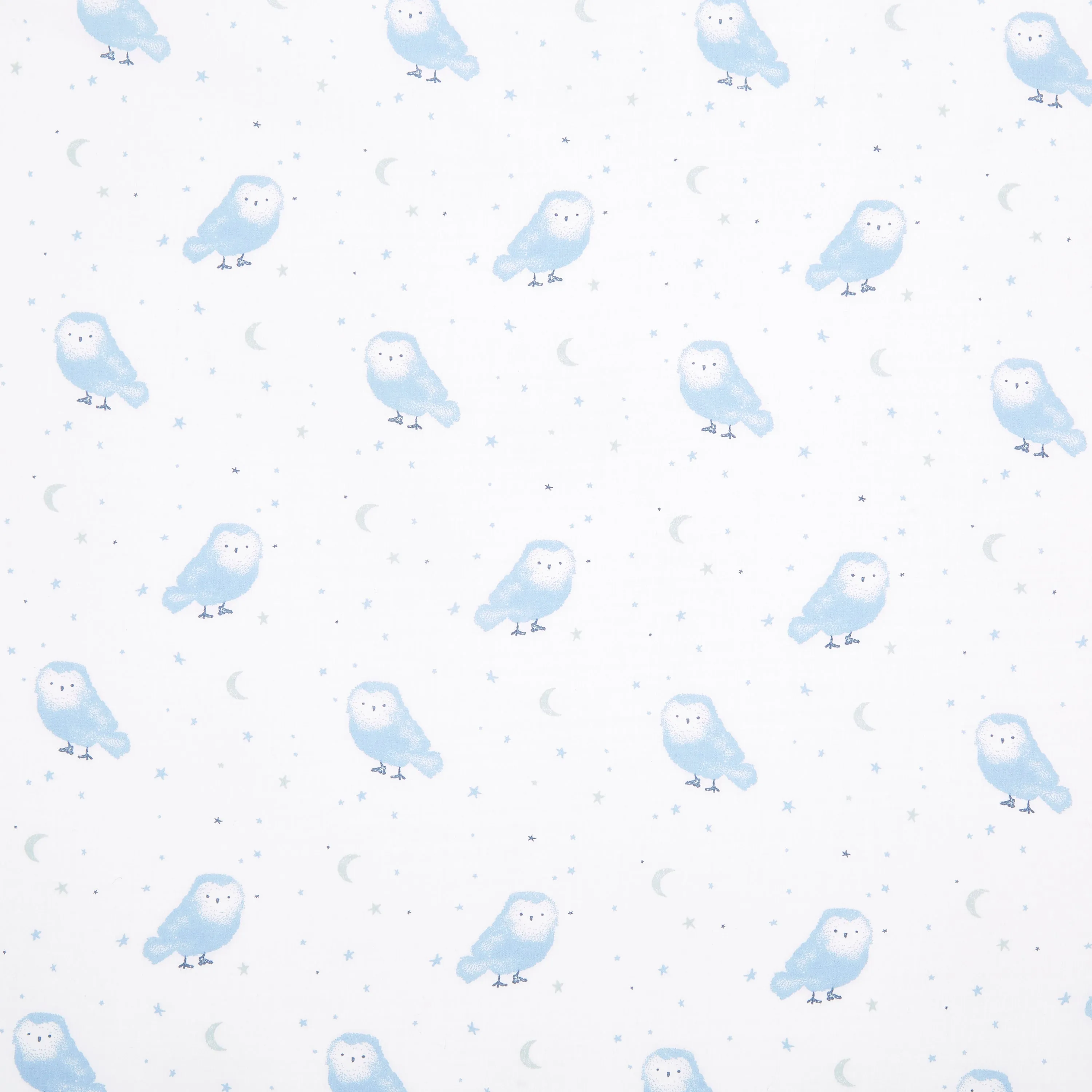 aden   anais Cotton Poplin Crib Sheets 2 pack Time to Dream Blue