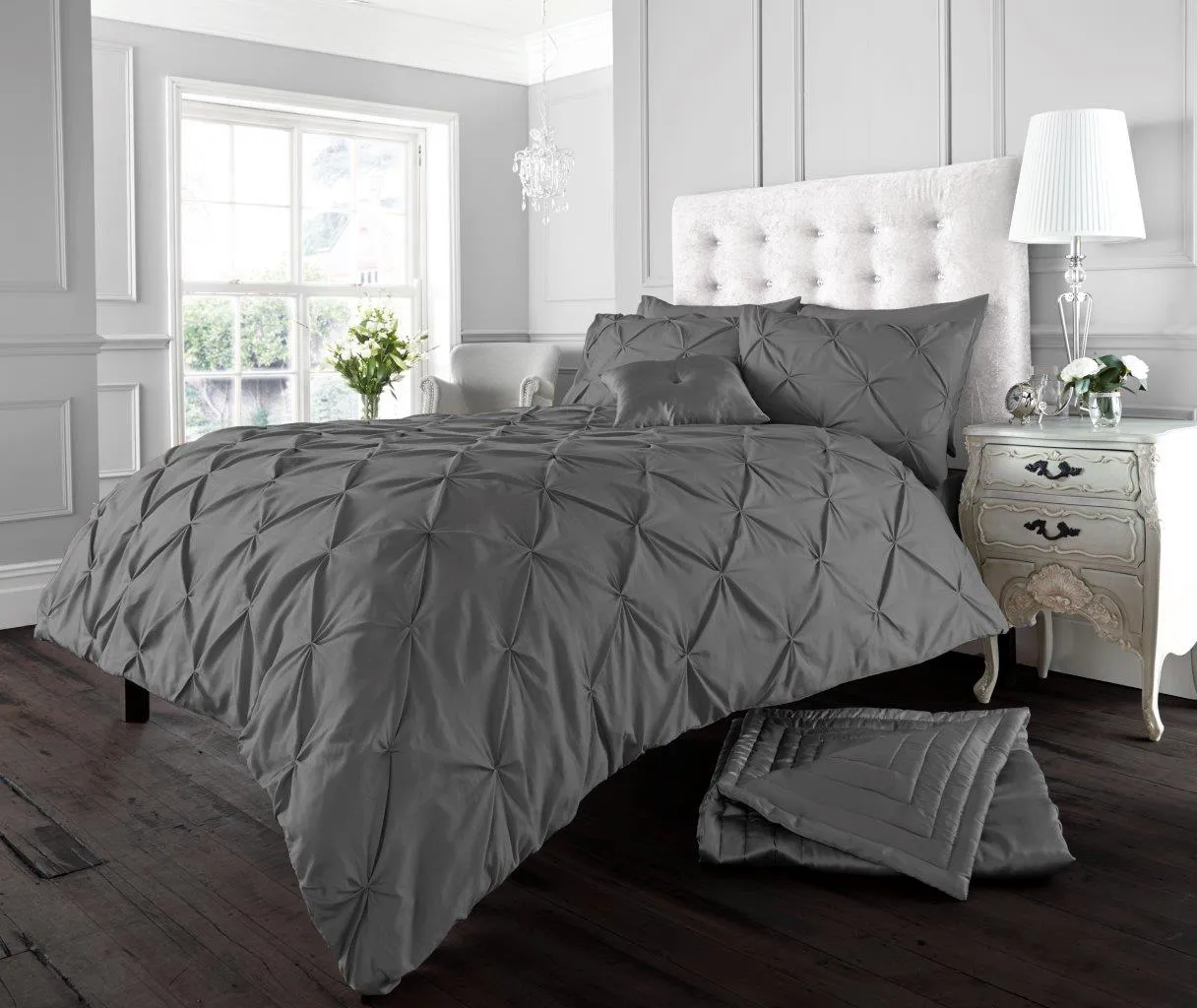 Alford Duvet Set - Charcoal