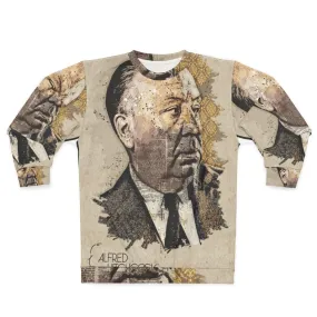 Alfred Hitchcock Movie Director Portrait Wall Art Sweatshirt