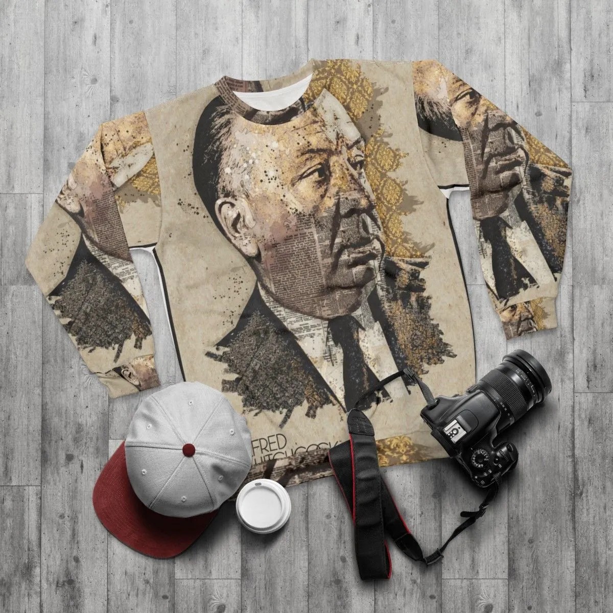 Alfred Hitchcock Movie Director Portrait Wall Art Sweatshirt