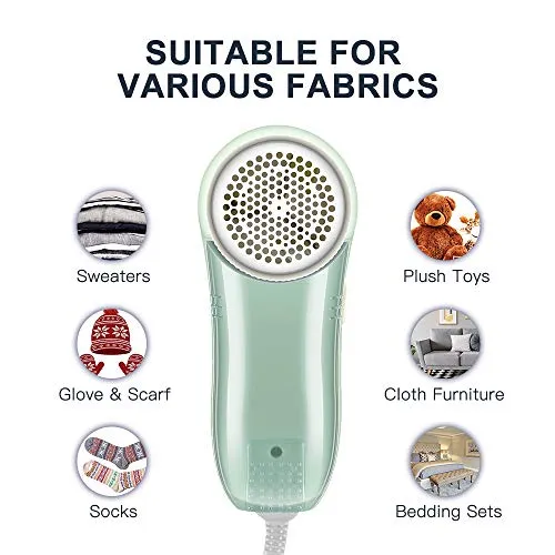 Allisable Fabric Shaver, Fuzz Balls Pills Lint Remover, AC120V Plug and Play