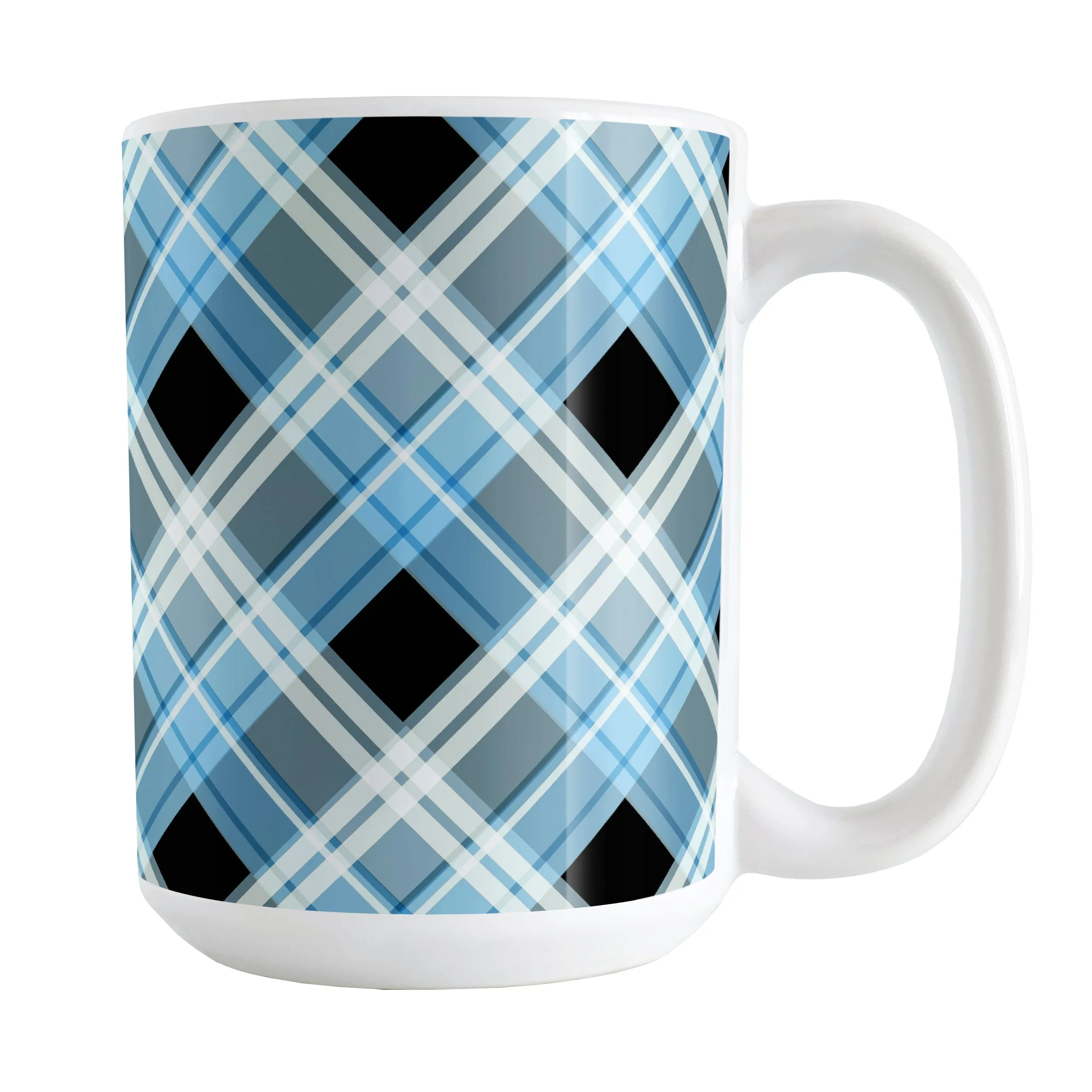 Alternative Blue Plaid Mug