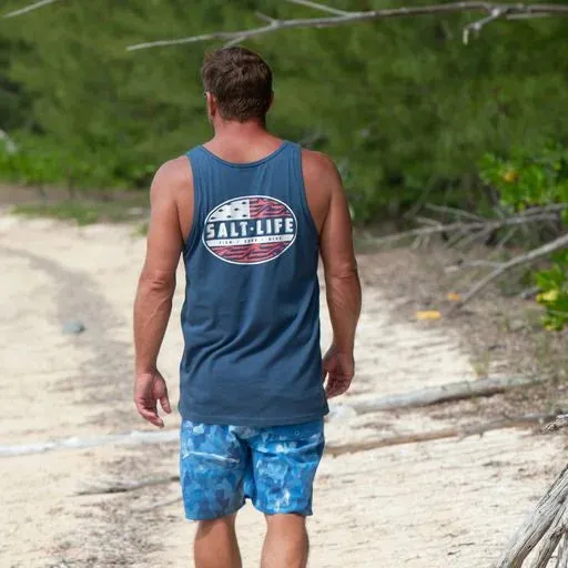 Amerifinz Tank Top- Navy