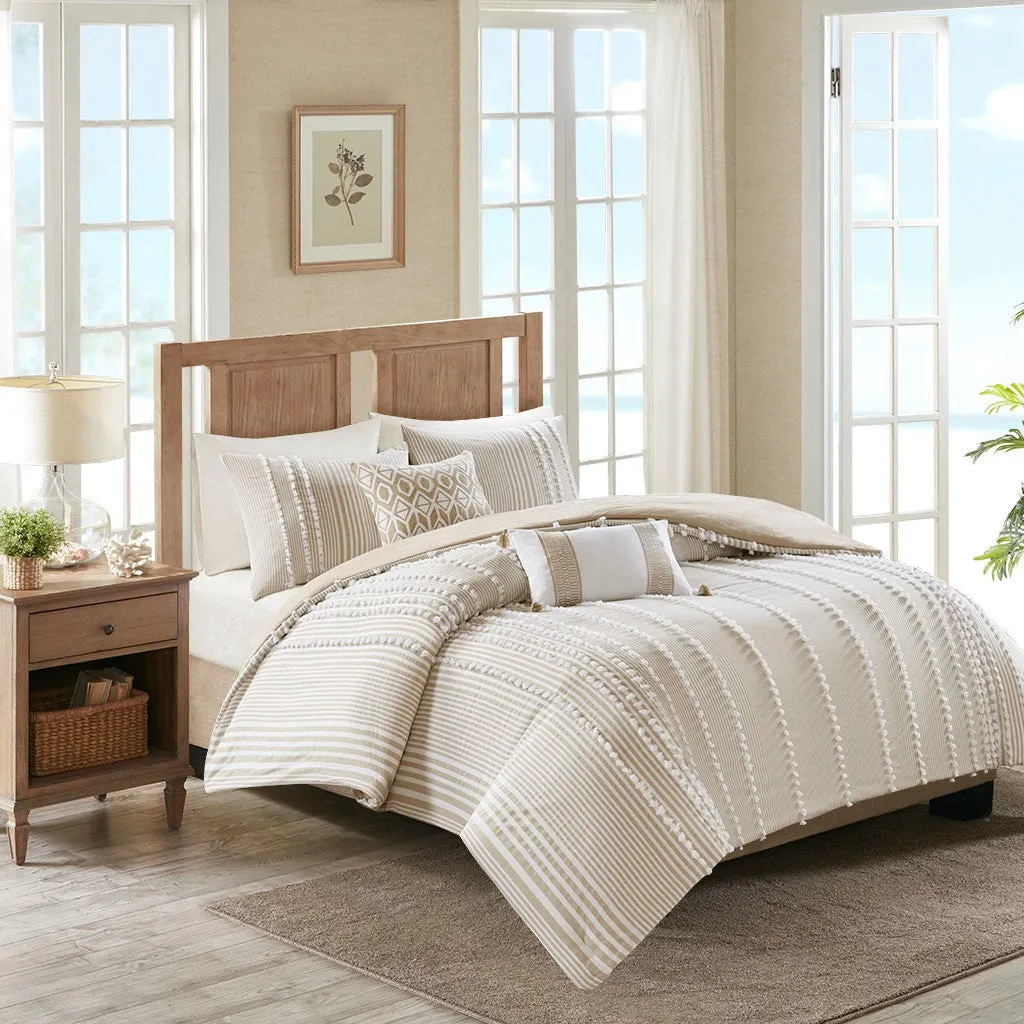 Anslee 3 Piece Cotton Yarn Dyed Comforter Set