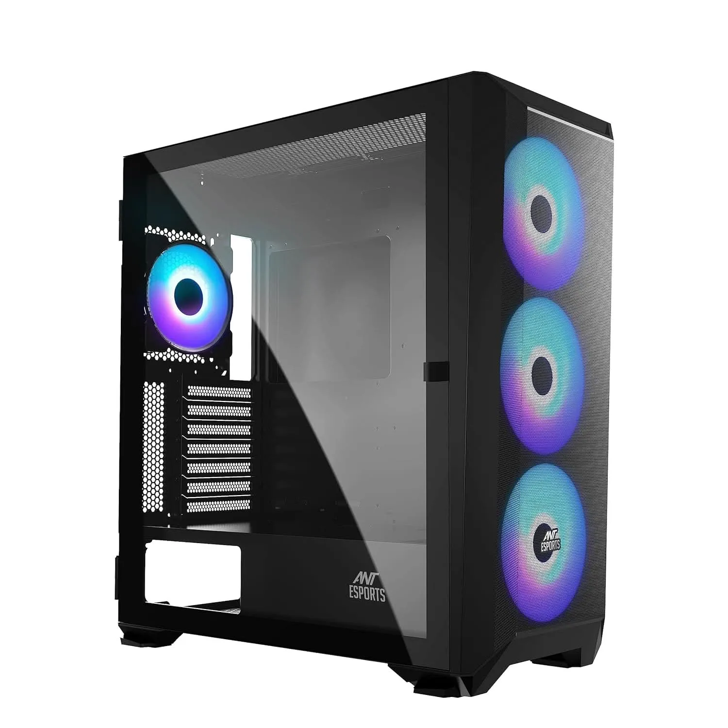 ANT ESPORTS MID-TOWER E-ATX 711 AIR CABINET BLACK